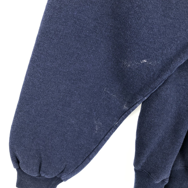 Russell ATHLETIC plain blank sweatshirt, men's size L cotton navy blue type Vintage Second Hand