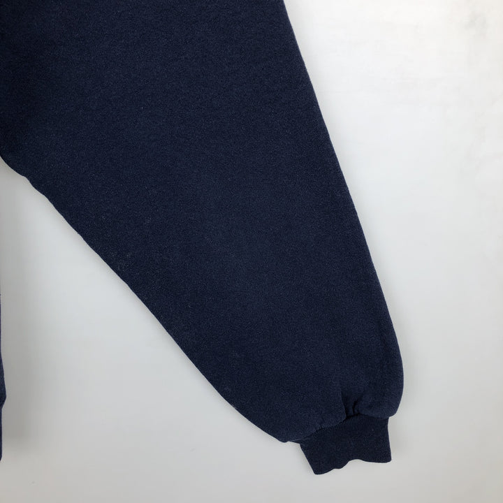 Russell ATHLETIC plain blank sweatshirt, men's size L cotton navy blue type Vintage Second Hand