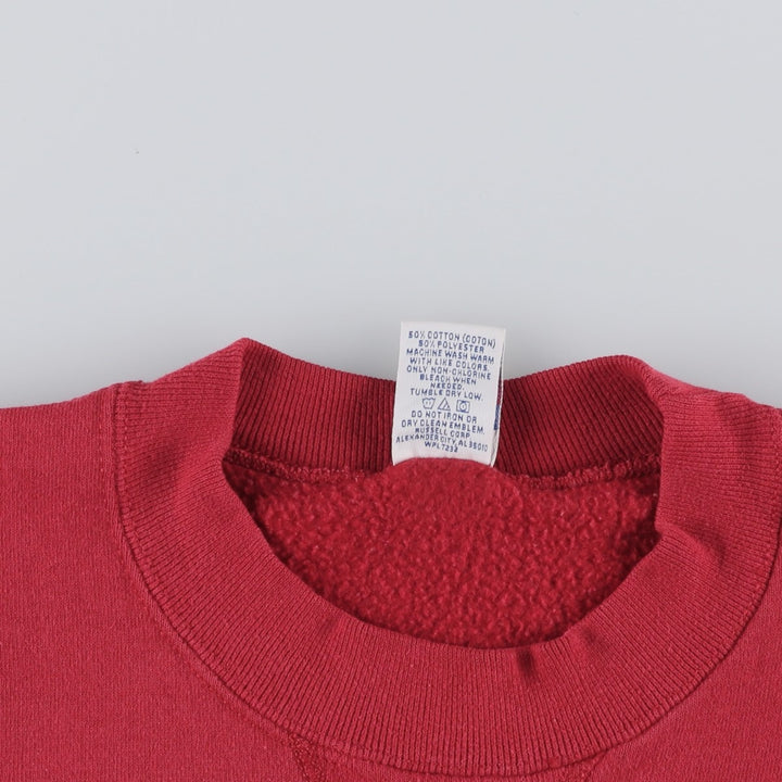 Vintage 90'S Russell ATHLETIC blank sweatshirt, made in the USA, size M, men's. cotton red type Vintage Second Hand