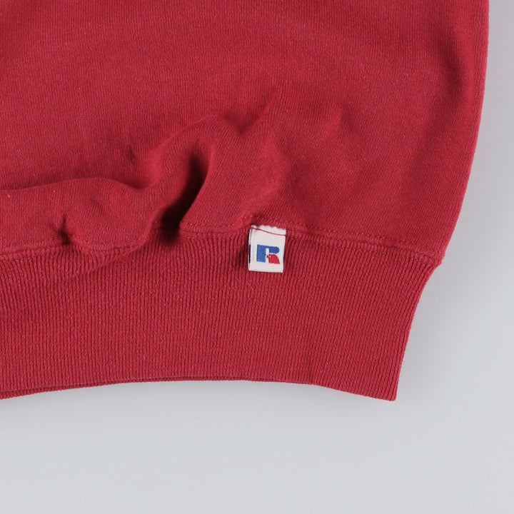 Vintage 90'S Russell ATHLETIC blank sweatshirt, made in the USA, size M, men's. cotton red type Vintage Second Hand