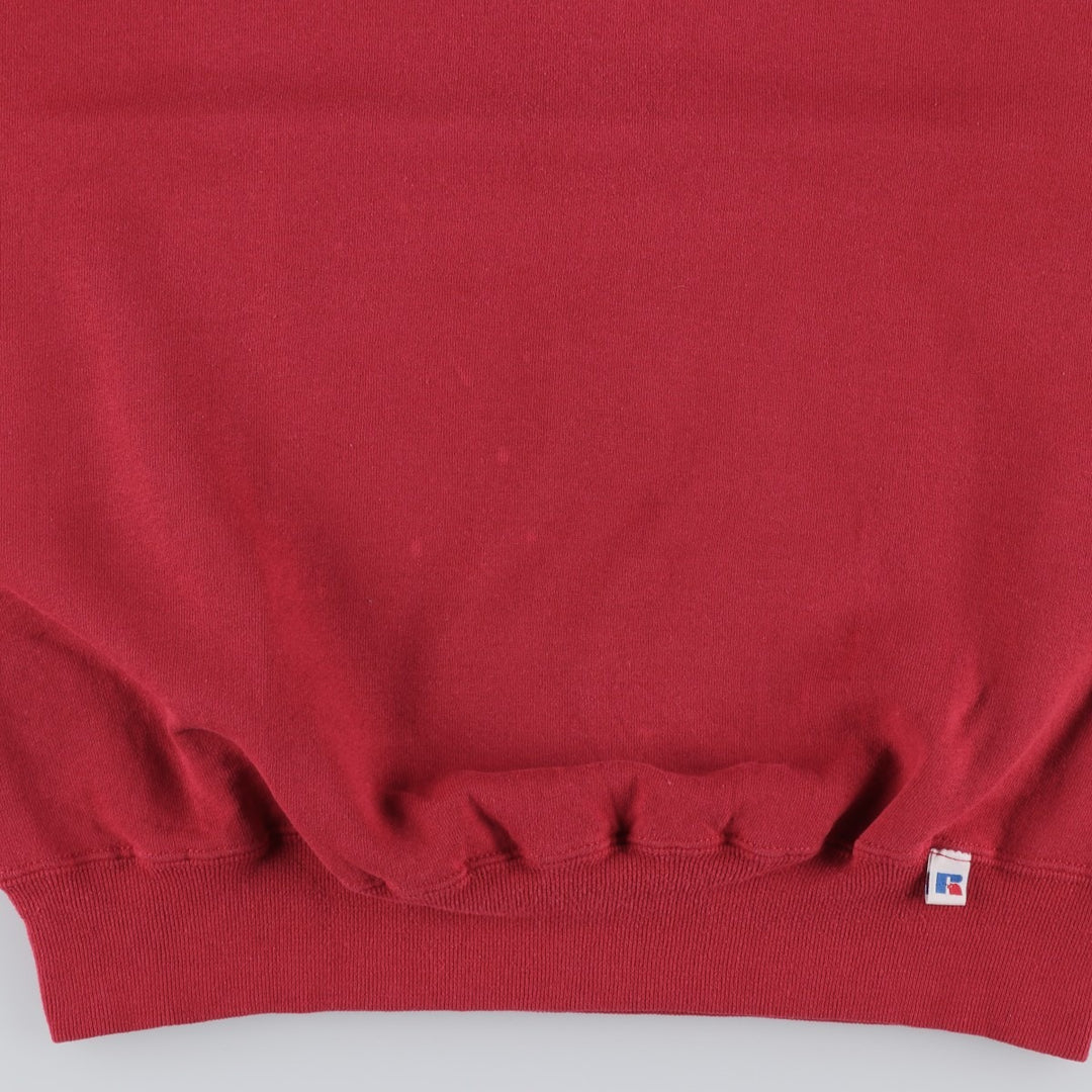 Vintage 90'S Russell ATHLETIC blank sweatshirt, made in the USA, size M, men's. cotton red type Vintage Second Hand