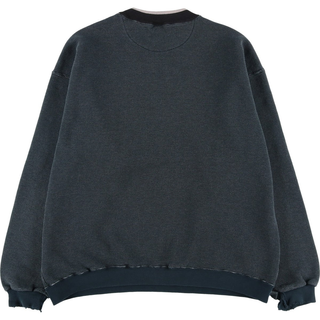 Vintage 90'S Russell ATHLETIC blank sweatshirt, made in the USA, men's size XL. cotton navy blue type Vintage Second Hand