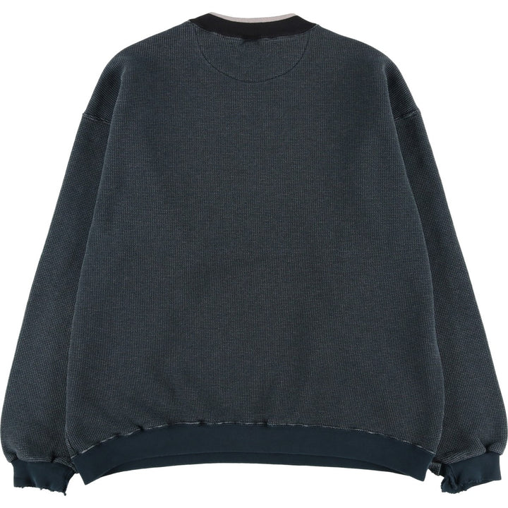 Vintage 90'S Russell ATHLETIC blank sweatshirt, made in the USA, men's size XL. cotton navy blue type Vintage Second Hand