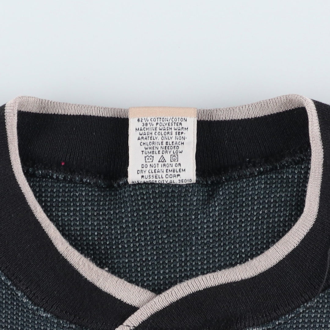 Vintage 90'S Russell ATHLETIC blank sweatshirt, made in the USA, men's size XL. cotton navy blue type Vintage Second Hand
