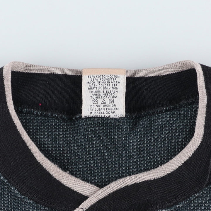 Vintage 90'S Russell ATHLETIC blank sweatshirt, made in the USA, men's size XL. cotton navy blue type Vintage Second Hand