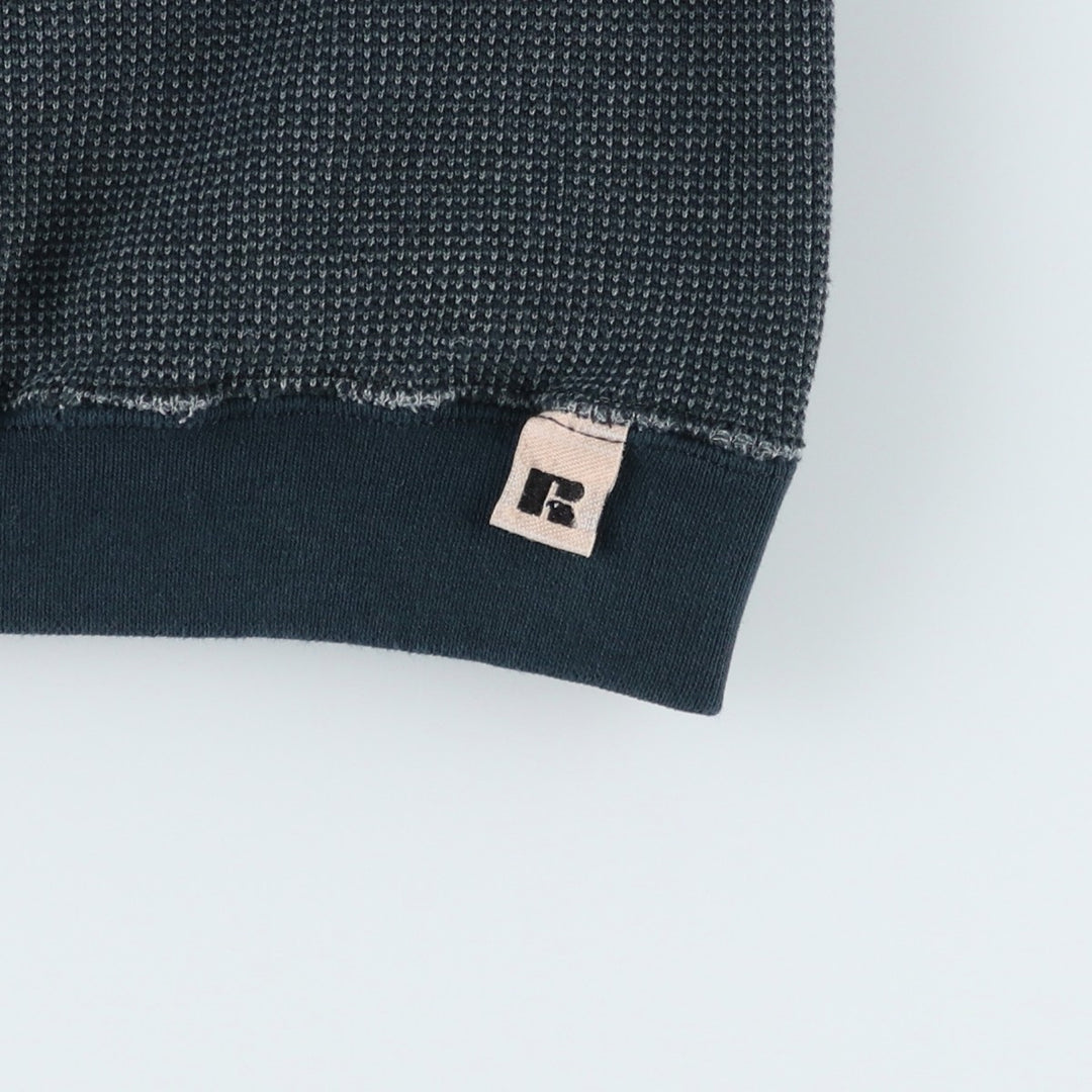 Vintage 90'S Russell ATHLETIC blank sweatshirt, made in the USA, men's size XL. cotton navy blue type Vintage Second Hand