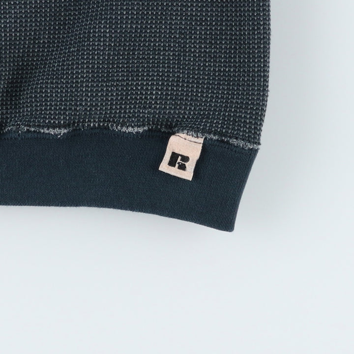 Vintage 90'S Russell ATHLETIC blank sweatshirt, made in the USA, men's size XL. cotton navy blue type Vintage Second Hand