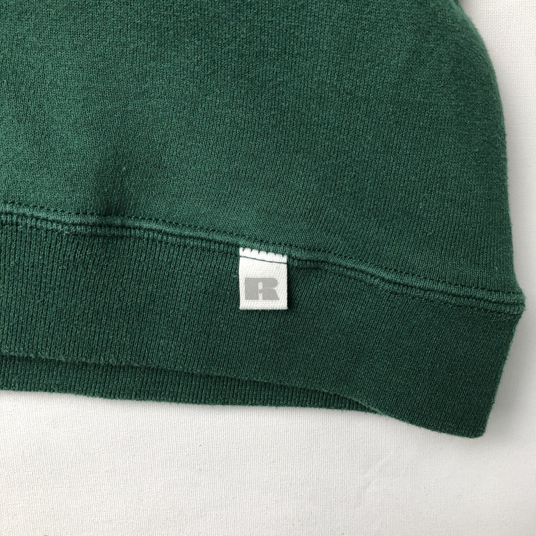 Vintage 90'S Russell ATHLETIC blank sweatshirt, made in the USA, size L, men's cotton green type Vintage Second Hand