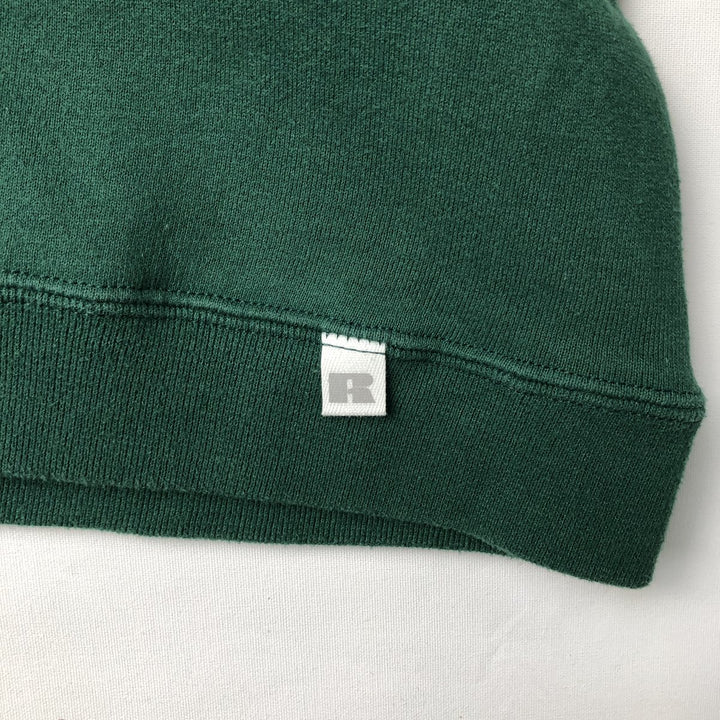 Vintage 90'S Russell ATHLETIC blank sweatshirt, made in the USA, size L, men's cotton green type Vintage Second Hand