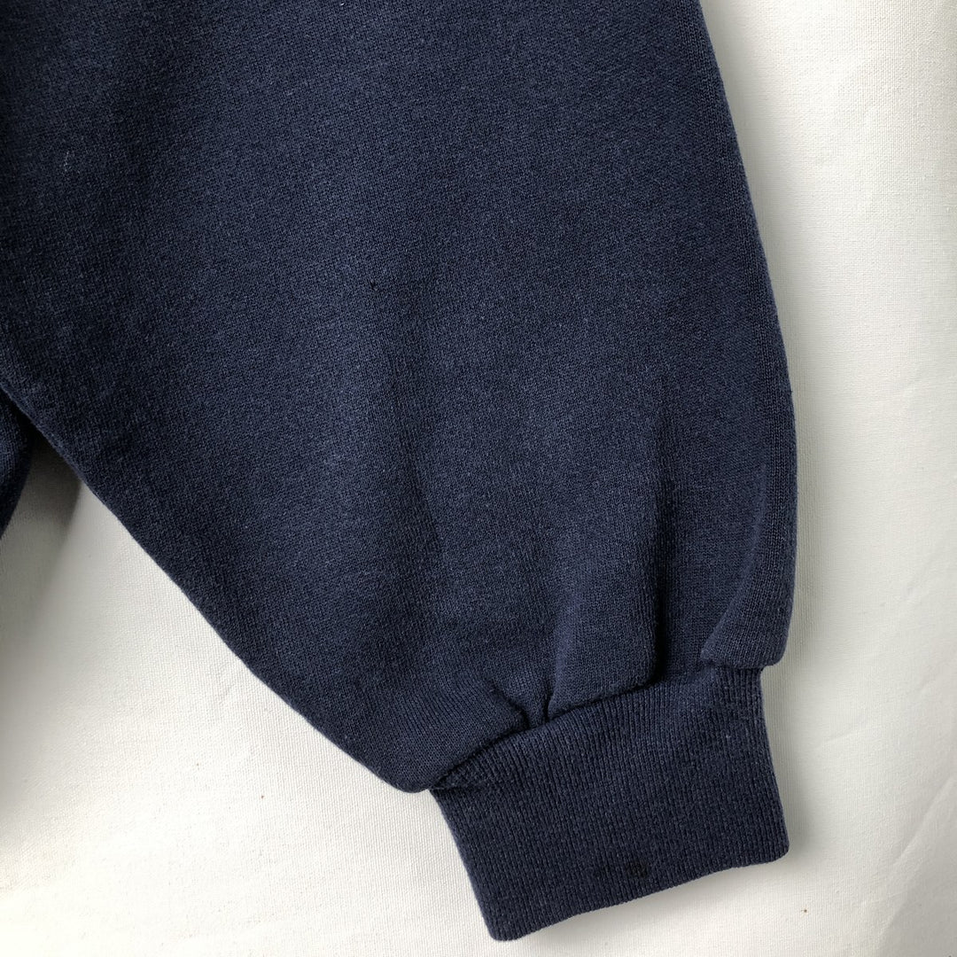 90'S Russell Athletic Plain Blank Sweatshirt, Men's Size XL (Equivalent), Vintage cotton navy blue type Vintage Second Hand