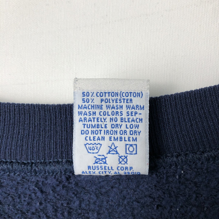 Vintage 90'S Russell ATHLETIC blank sweatshirt, made in the USA, men's size XXL. cotton navy blue type Vintage Second Hand
