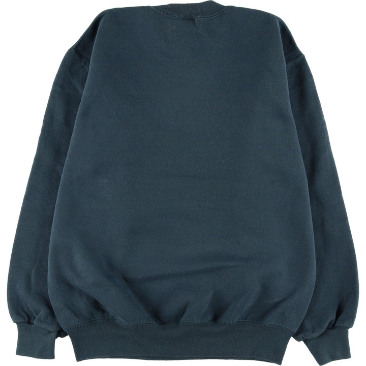 Vintage 90'S Russell ATHLETIC blank sweatshirt, made in the USA, size M, men's. cotton Green type dark green Vintage Second Hand