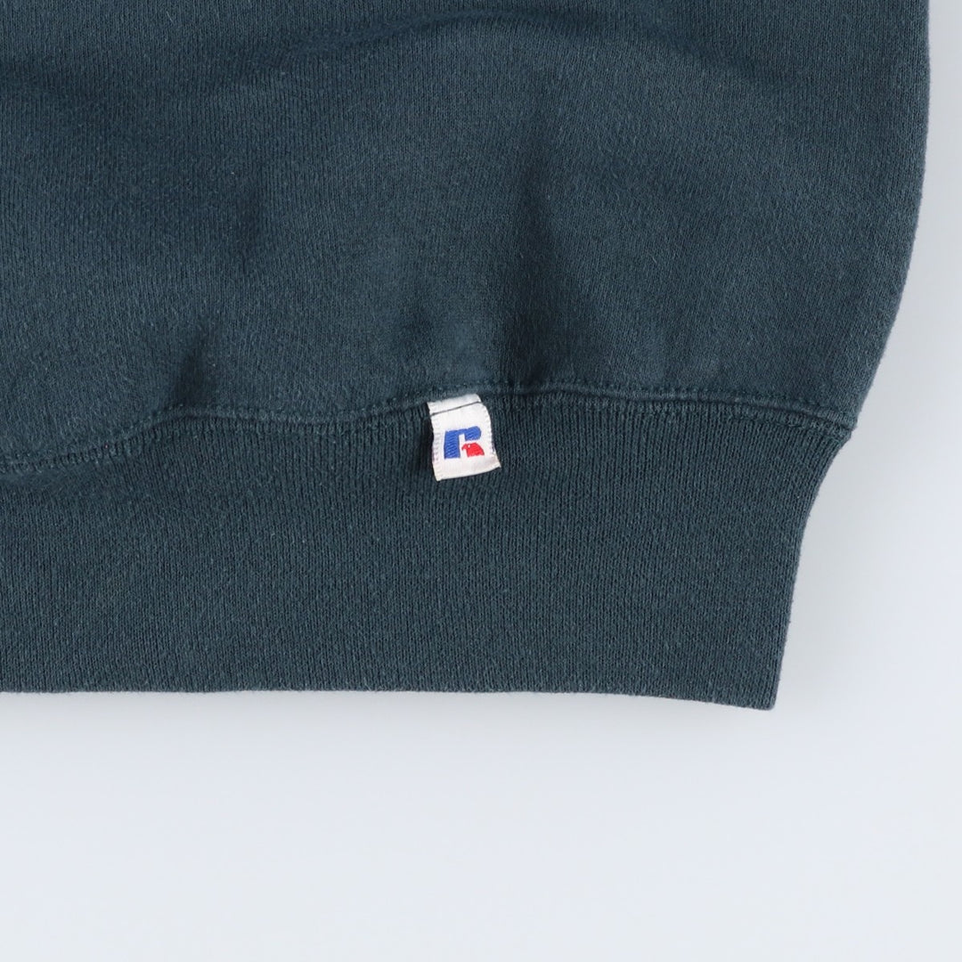 Vintage 90'S Russell ATHLETIC blank sweatshirt, made in the USA, size M, men's. cotton Green type dark green Vintage Second Hand