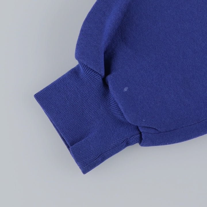 90'S Russell Athletic Plain Blank Sweatshirt, Men's Size XL (Equivalent), Vintage cotton blue type Vintage Second Hand