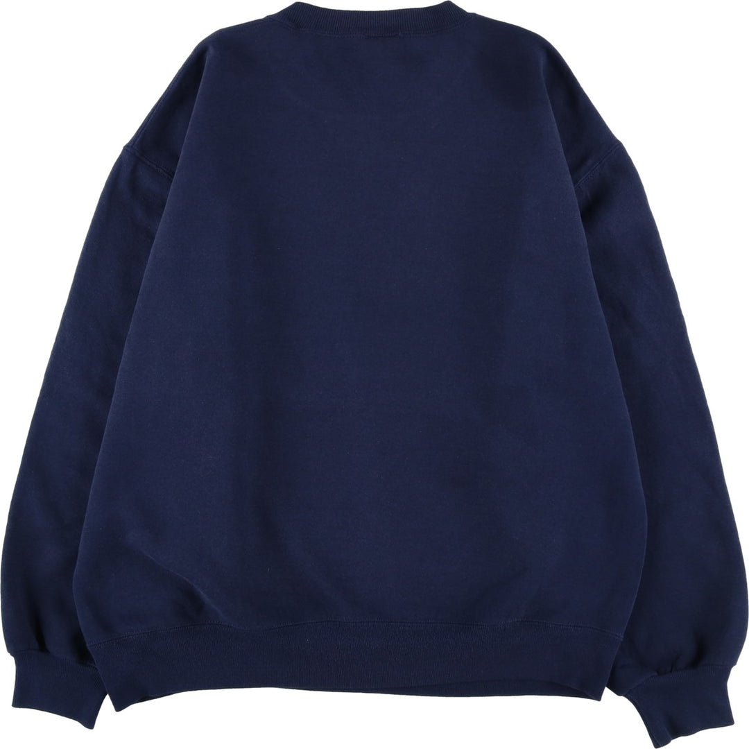 Vintage 90'S Russell ATHLETIC blank sweatshirt, made in the USA, size L, men's cotton navy blue type Vintage Second Hand