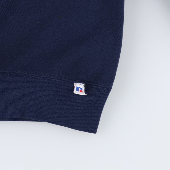 Vintage 90'S Russell ATHLETIC blank sweatshirt, made in the USA, size L, men's cotton navy blue type Vintage Second Hand