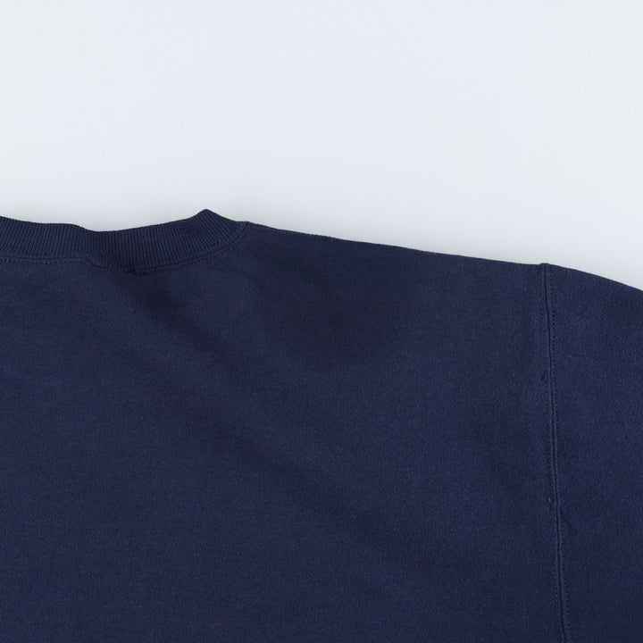 Vintage 90'S Russell ATHLETIC blank sweatshirt, made in the USA, size L, men's cotton navy blue type Vintage Second Hand