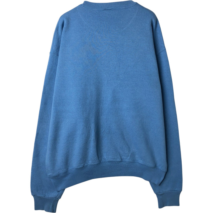 90'S Russell Athletic Plain Blank Sweatshirt, Men's Size L (Equivalent), Vintage cotton Blue type light blue Vintage Second Hand