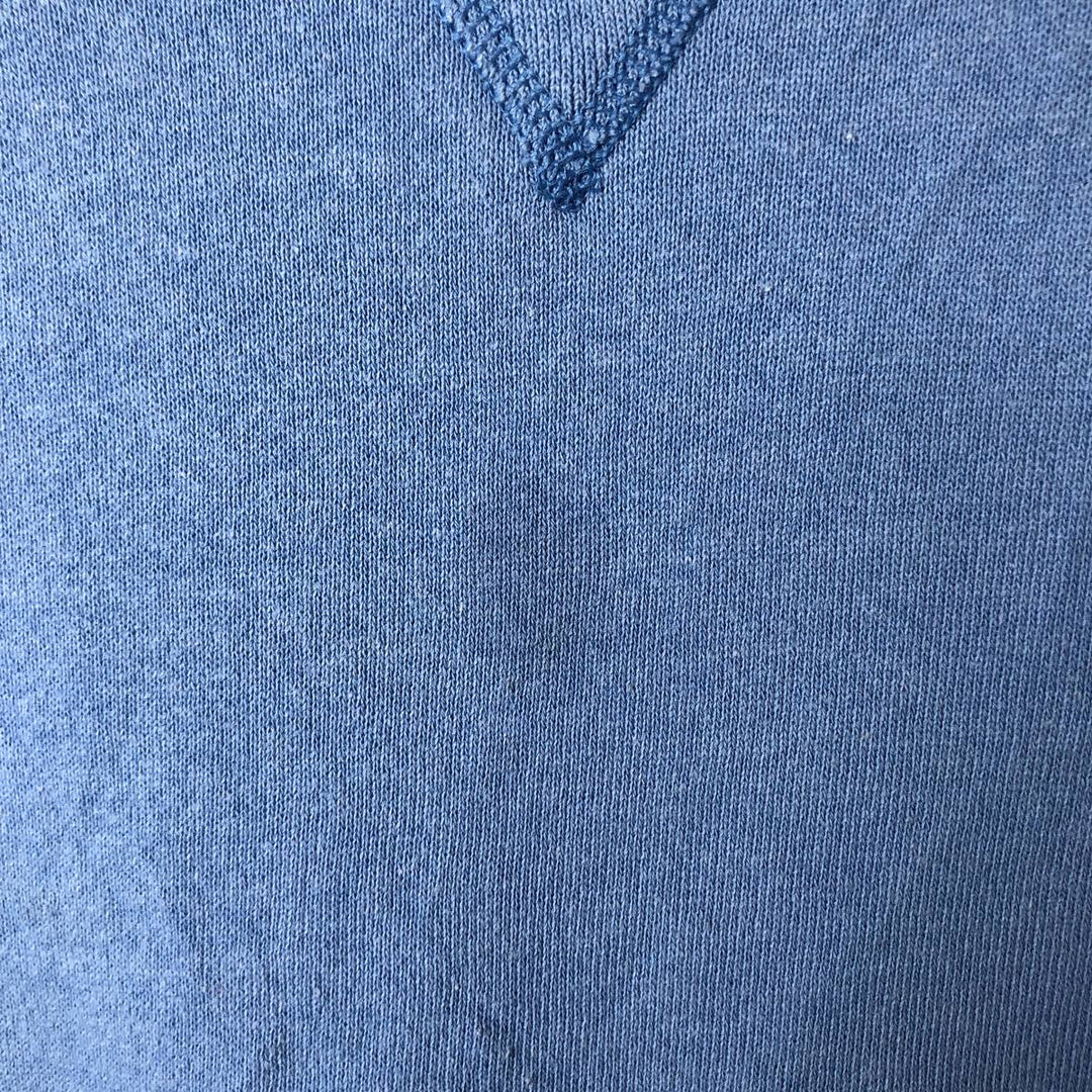 90'S Russell Athletic Plain Blank Sweatshirt, Men's Size L (Equivalent), Vintage cotton Blue type light blue Vintage Second Hand