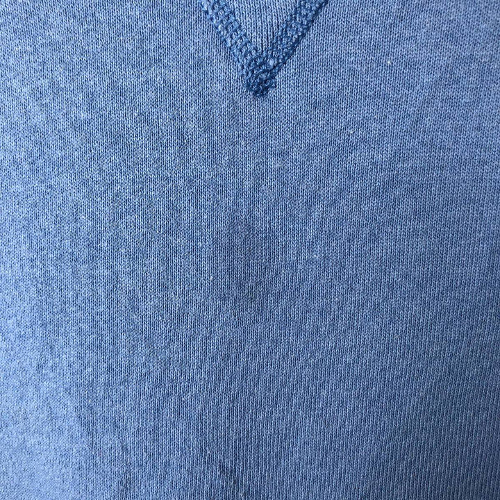 90'S Russell Athletic Plain Blank Sweatshirt, Men's Size L (Equivalent), Vintage cotton Blue type light blue Vintage Second Hand