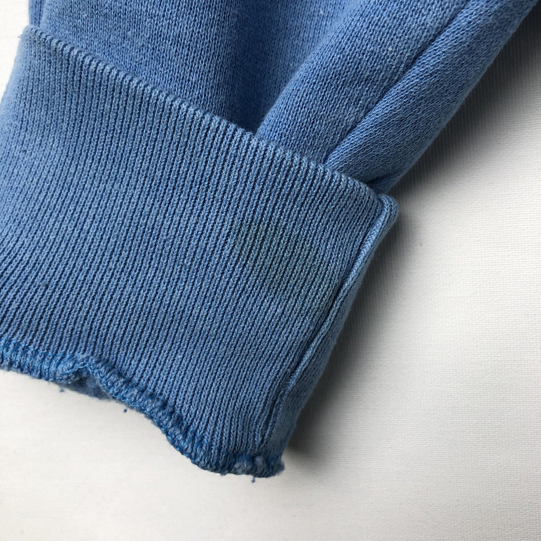 90'S Russell Athletic Plain Blank Sweatshirt, Men's Size L (Equivalent), Vintage cotton Blue type light blue Vintage Second Hand