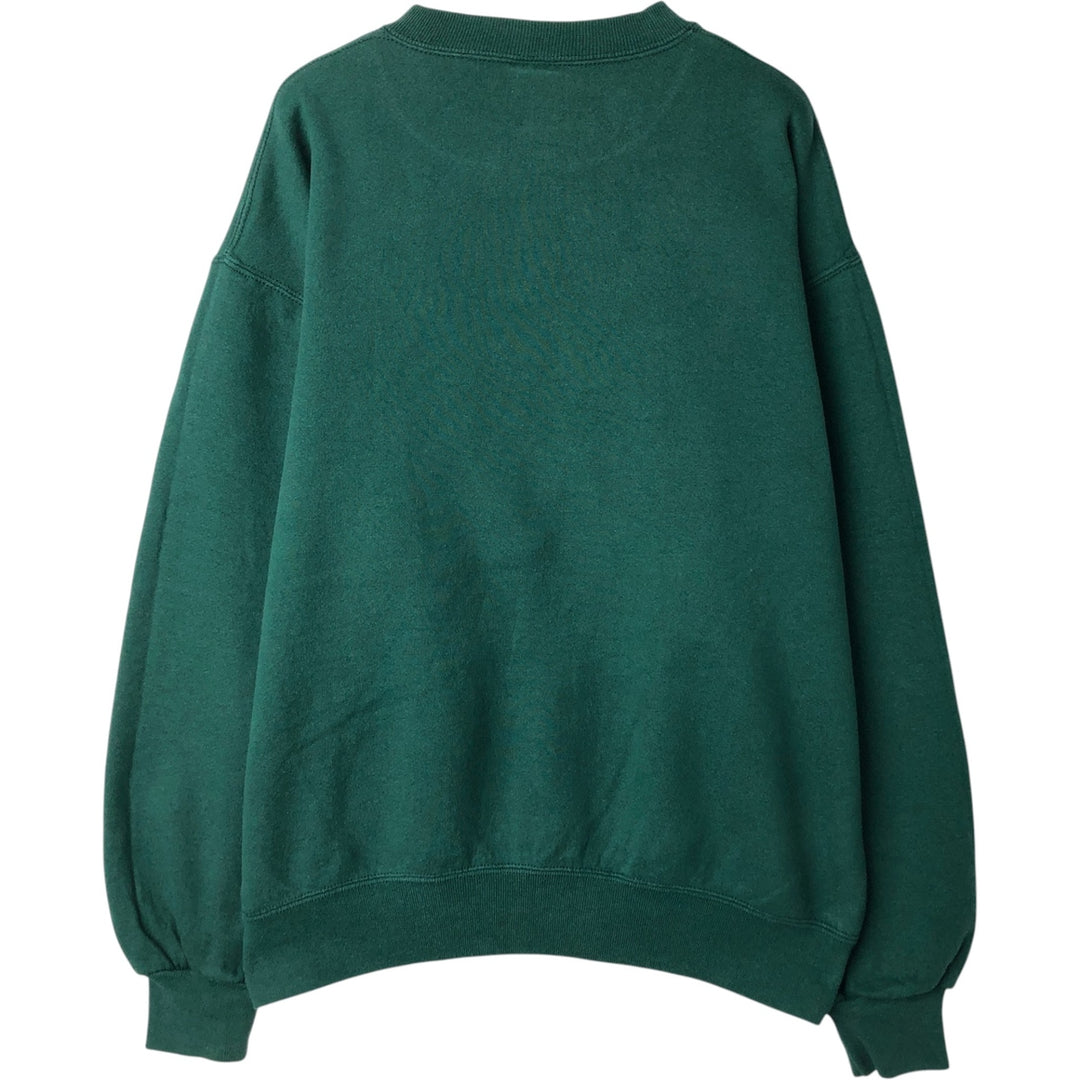 Vintage 90'S Russell ATHLETIC blank sweatshirt, made in the USA, size L, men's cotton green type Vintage Second Hand