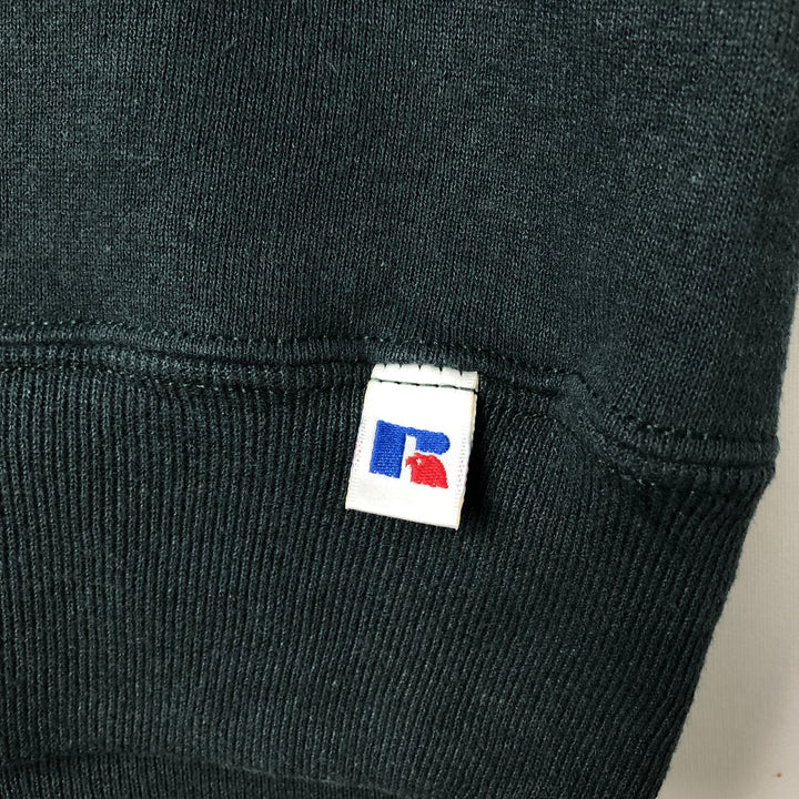 90'S Russell Athletic Plain Blank Sweatshirt, Men's Size XL (Equivalent), Vintage cotton Green type dark green Vintage Second Hand