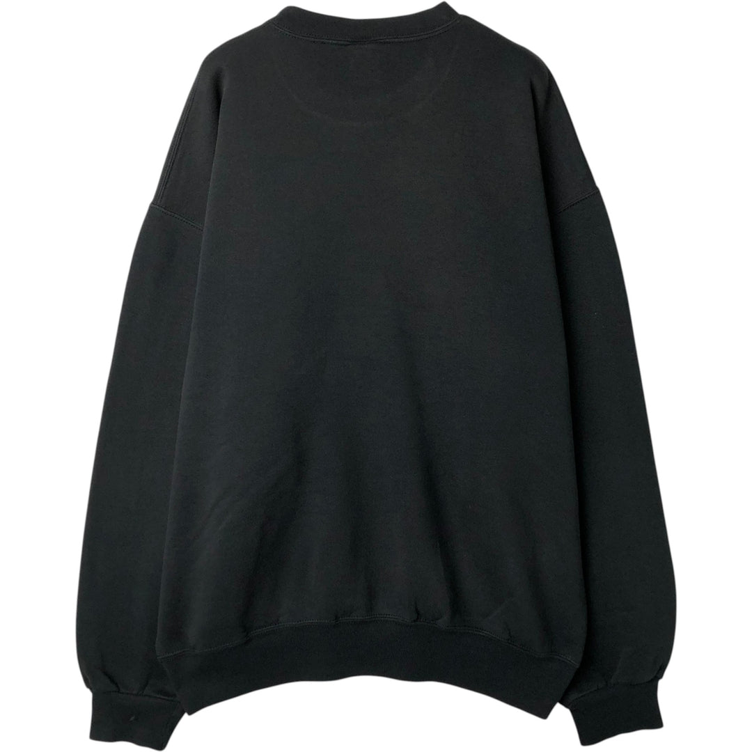 90'S Russell Athletic Plain Blank Sweatshirt, Men's Size XL (Equivalent), Vintage cotton black type Vintage Second Hand