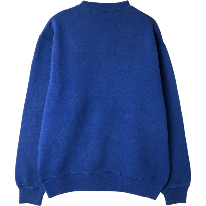 90'S Russell plain blank sweatshirt, sweatshirt, made in USA, men's size M, vintage cotton blue type Vintage Second Hand