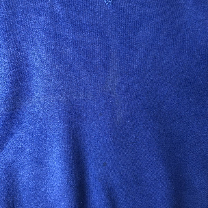 90'S Russell plain blank sweatshirt, sweatshirt, made in USA, men's size M, vintage cotton blue type Vintage Second Hand