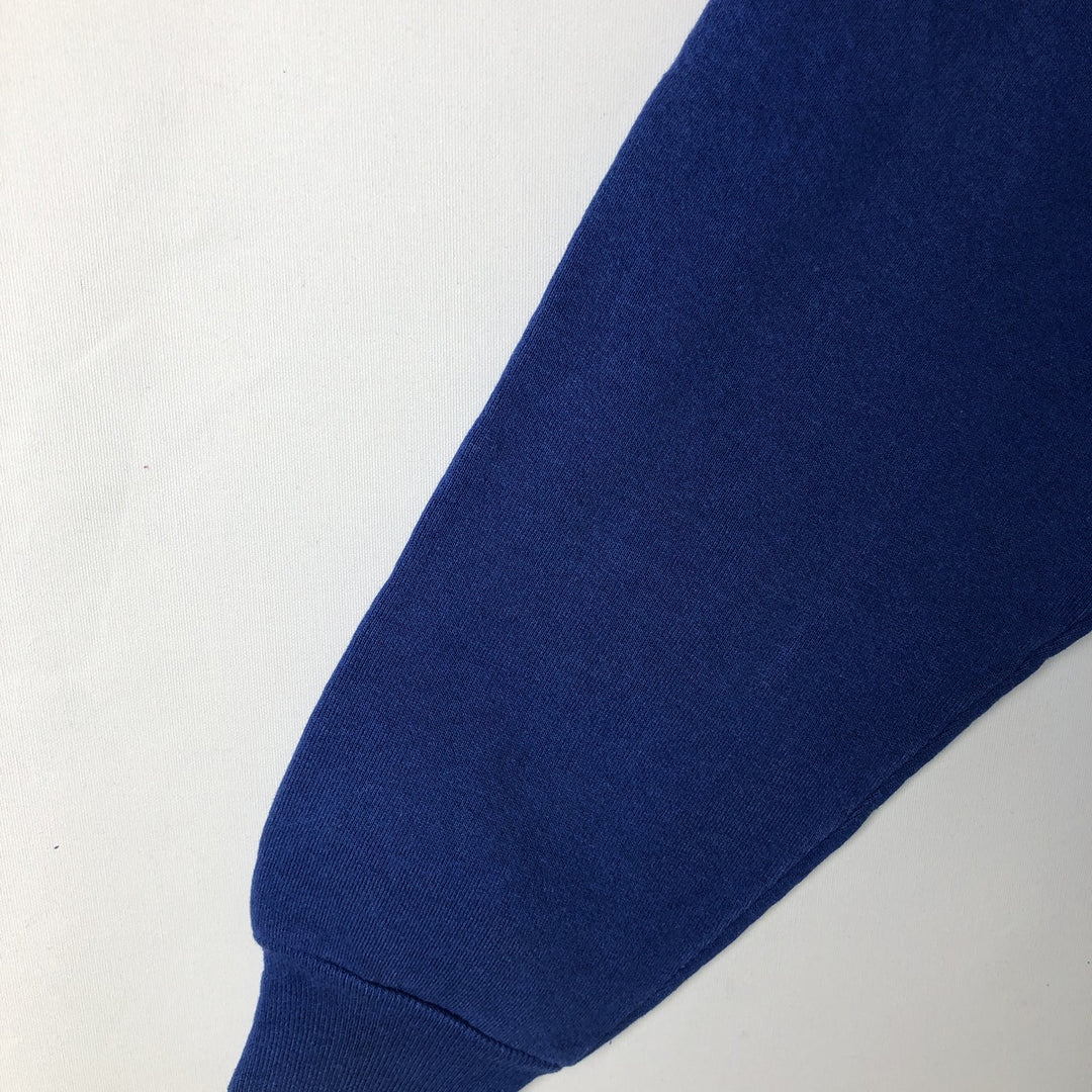 90'S Russell plain blank sweatshirt, sweatshirt, made in USA, men's size M, vintage cotton blue type Vintage Second Hand