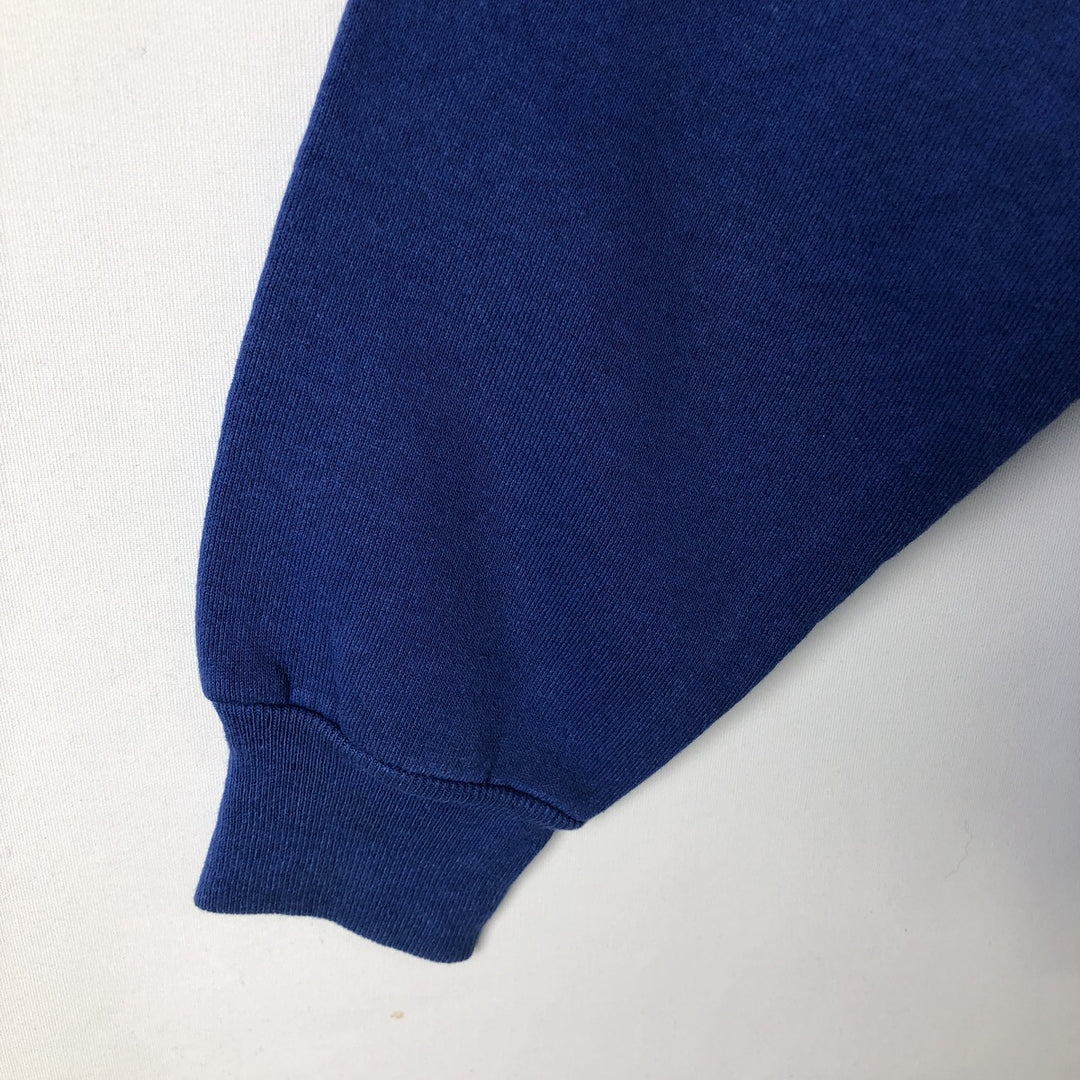 90'S Russell plain blank sweatshirt, sweatshirt, made in USA, men's size M, vintage cotton blue type Vintage Second Hand