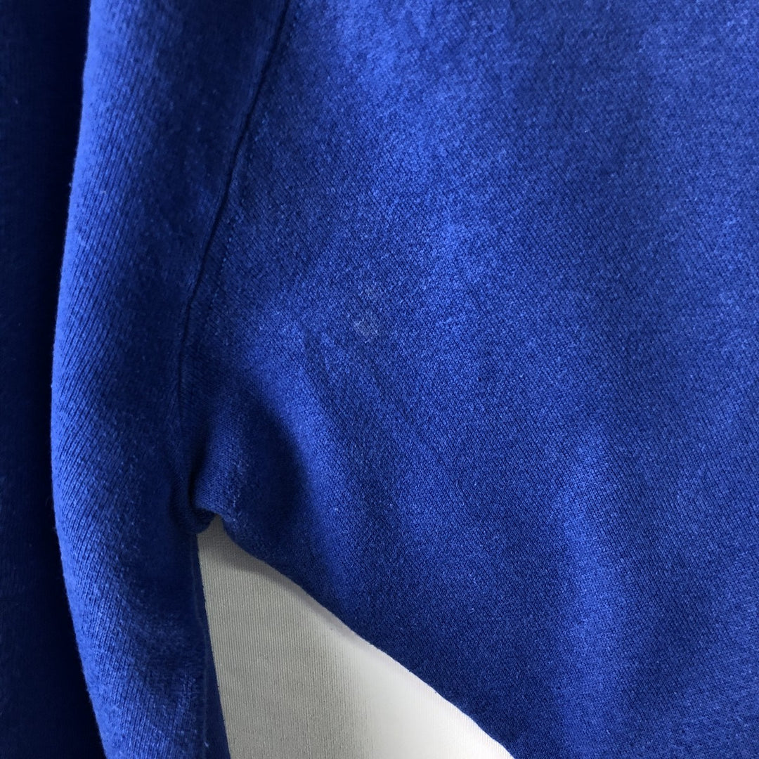 90'S Russell plain blank sweatshirt, sweatshirt, made in USA, men's size M, vintage cotton blue type Vintage Second Hand