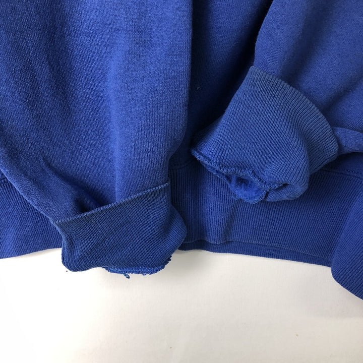 90'S Russell plain blank sweatshirt, sweatshirt, made in USA, men's size M, vintage cotton blue type Vintage Second Hand