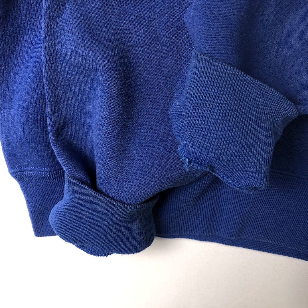 90'S Russell plain blank sweatshirt, sweatshirt, made in USA, men's size M, vintage cotton blue type Vintage Second Hand