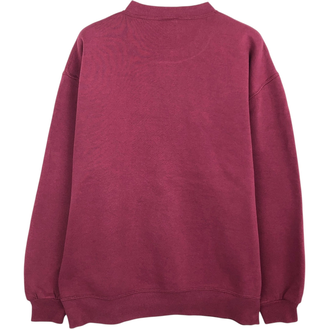Vintage 90'S Russell ATHLETIC blank sweatshirt, made in the USA, size L, men's cotton burgundy type Vintage Second Hand