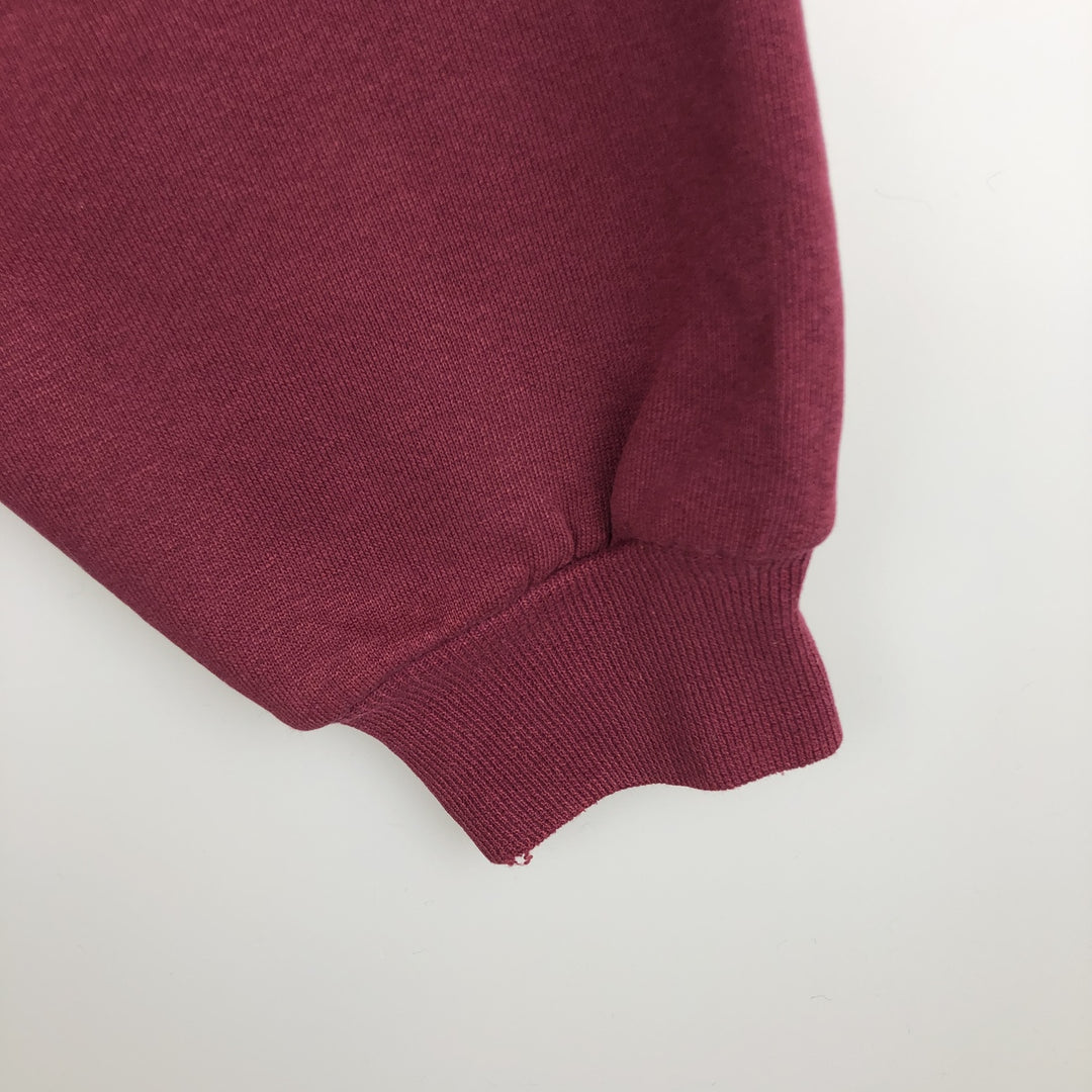 Vintage 90'S Russell ATHLETIC blank sweatshirt, made in the USA, size L, men's cotton burgundy type Vintage Second Hand
