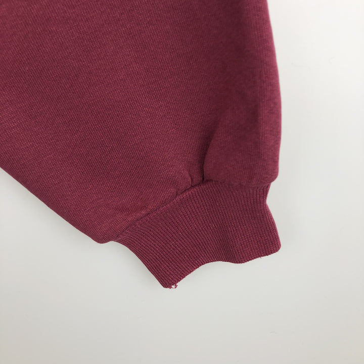 Vintage 90'S Russell ATHLETIC blank sweatshirt, made in the USA, size L, men's cotton burgundy type Vintage Second Hand