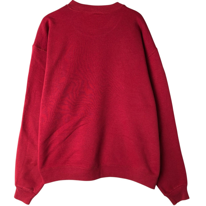 90'S Russell plain blank sweatshirt, sweatshirt, made in USA, men's size L, vintage cotton red type Vintage Second Hand