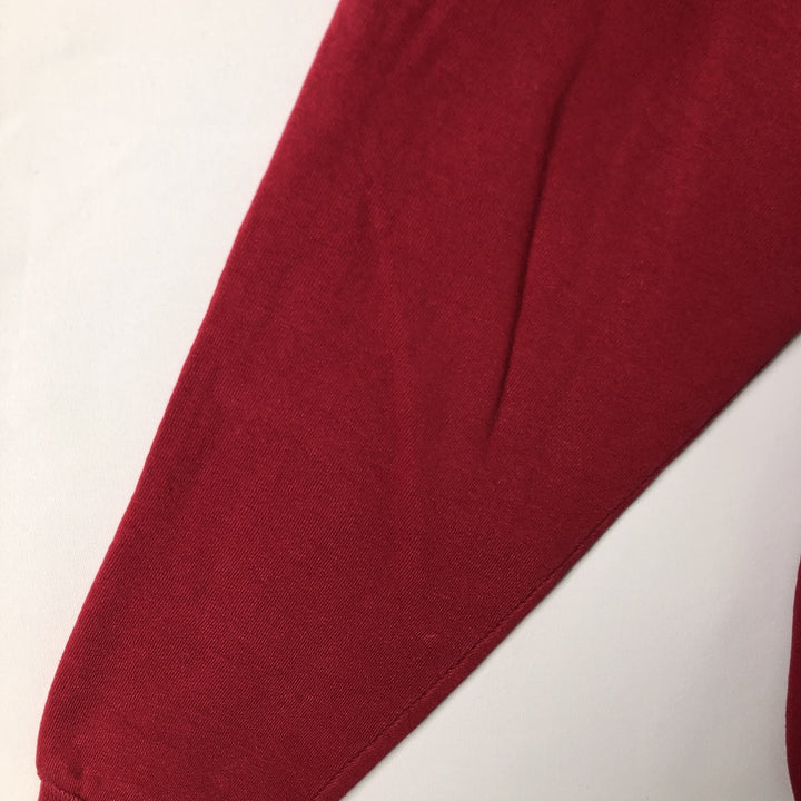 90'S Russell plain blank sweatshirt, sweatshirt, made in USA, men's size L, vintage cotton red type Vintage Second Hand