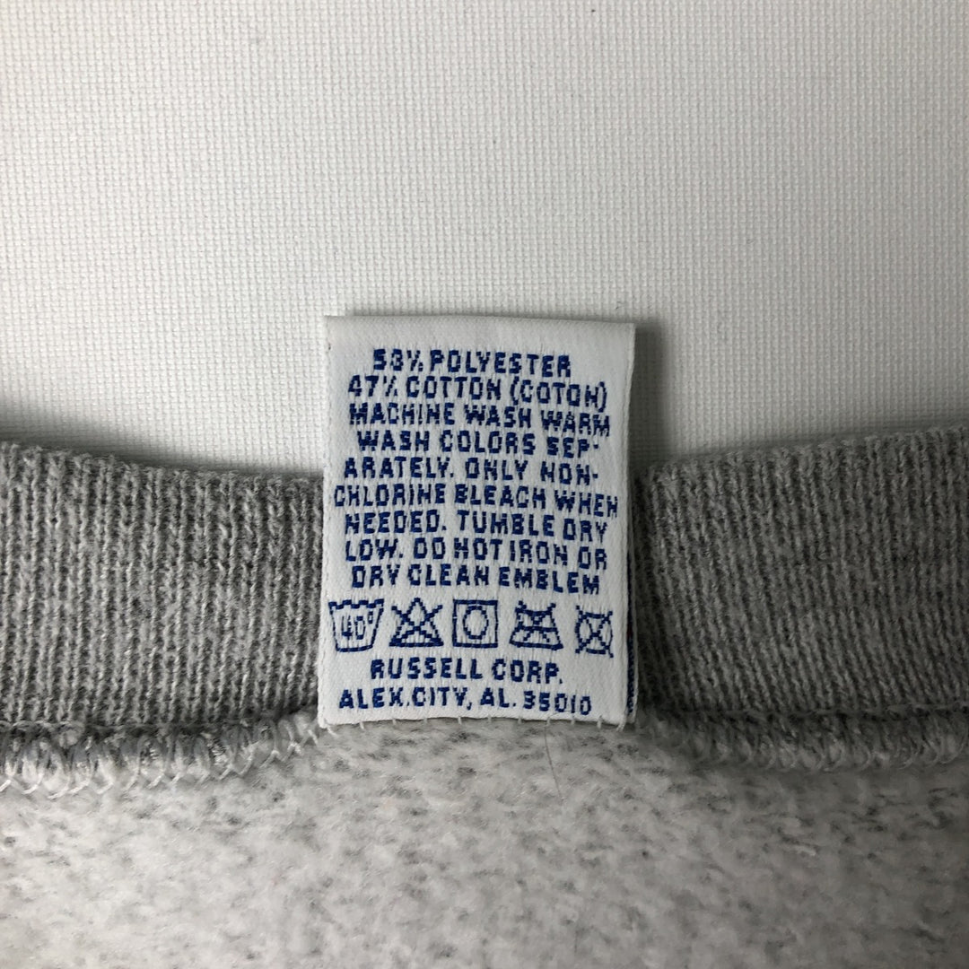 Vintage 90'S Russell ATHLETIC blank sweatshirt, made in the USA, size L, men's cotton gray type Vintage Second Hand