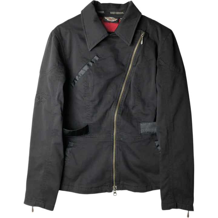 Harley-Davidson Cotton Rider Jacket, Women's Size M (approx.) cotton black type Vintage Second Hand
