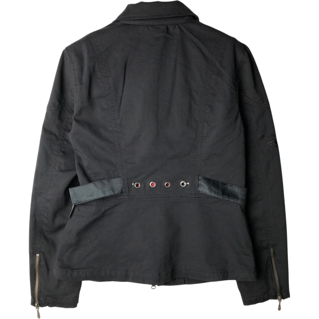 Harley-Davidson Cotton Rider Jacket, Women's Size M (approx.) cotton black type Vintage Second Hand