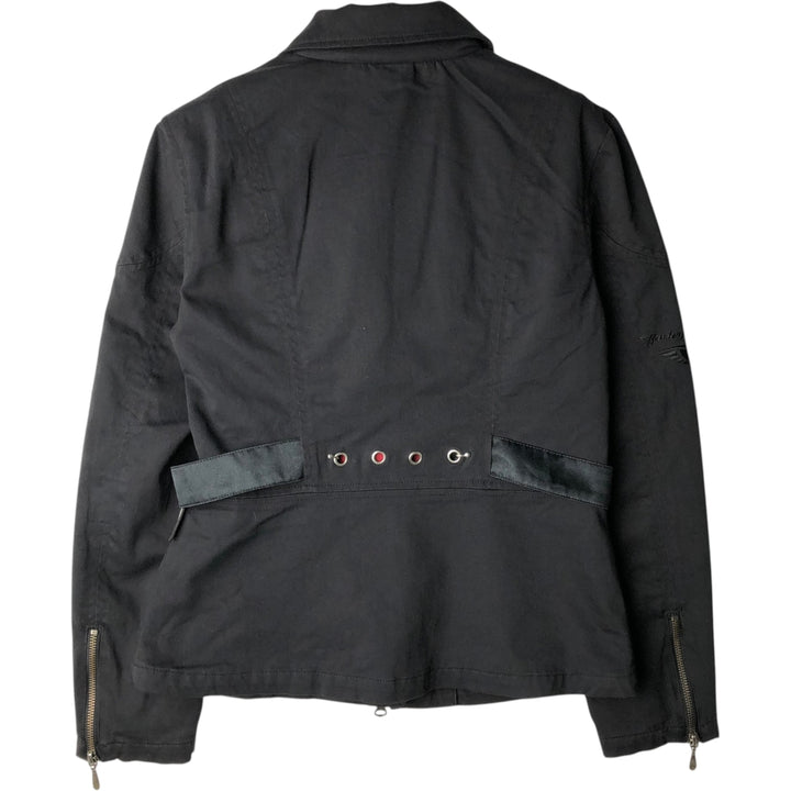 Harley-Davidson Cotton Rider Jacket, Women's Size M (approx.) cotton black type Vintage Second Hand