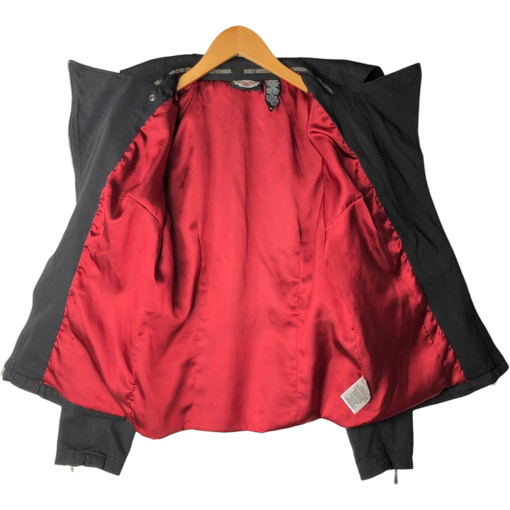 Harley-Davidson Cotton Rider Jacket, Women's Size M (approx.) cotton black type Vintage Second Hand