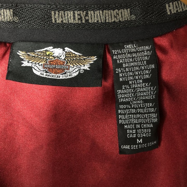Harley-Davidson Cotton Rider Jacket, Women's Size M (approx.) cotton black type Vintage Second Hand