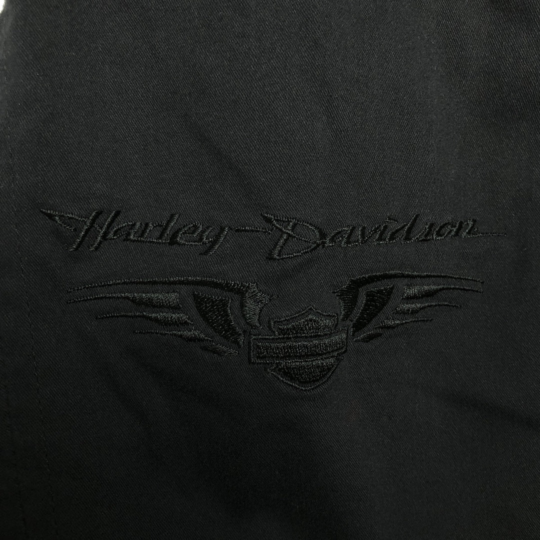 Harley-Davidson Cotton Rider Jacket, Women's Size M (approx.) cotton black type Vintage Second Hand