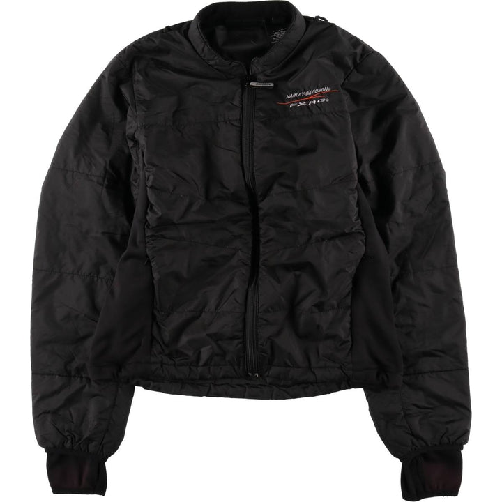 Harley-Davidson padded liner jacket with thumbholes, women's size M equivalent. Nylon black type Vintage Second Hand