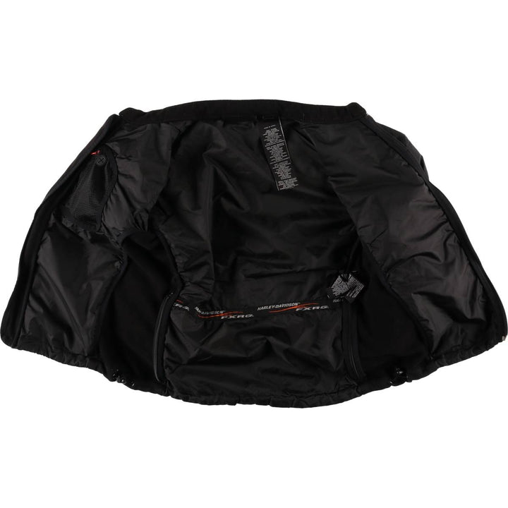 Harley-Davidson padded liner jacket with thumbholes, women's size M equivalent. Nylon black type Vintage Second Hand