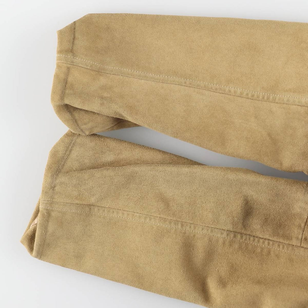 2000'S Banana Republic suede leather jacket, women's size S (approx.) Genuine suede leather Beige type Vintage Second Hand